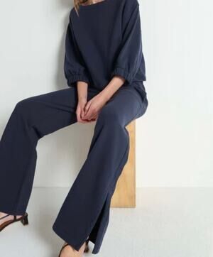 Anthropologie Wide-Leg Pants in Navy